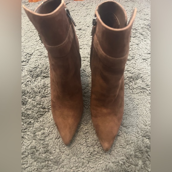 Sam Edelman Brown Suede Ankle Boots - Picture 2 of 4